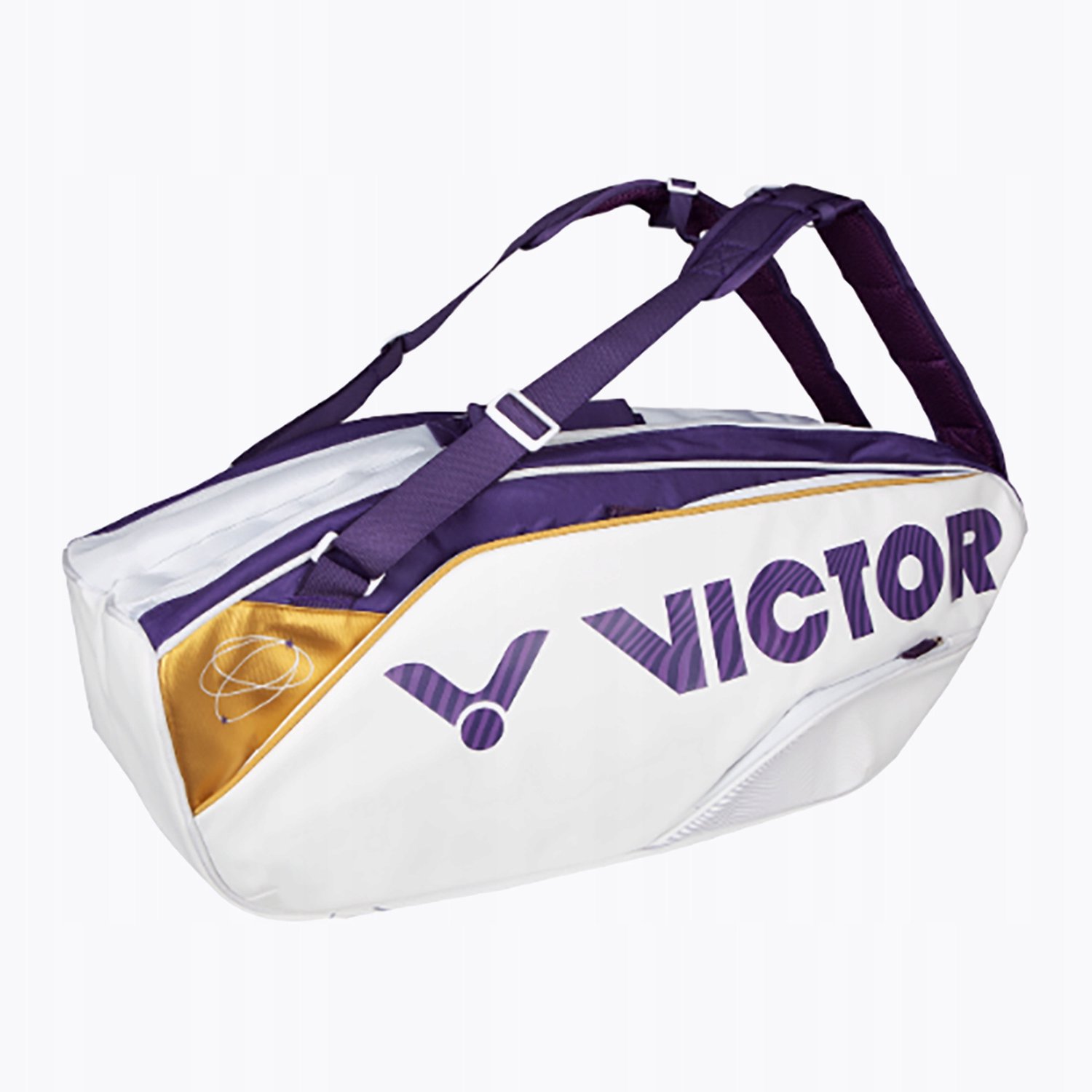 Merkloze Tennistas 2-vaks 76x28x30cm Wit/Paars - Ruim & Stijlvol