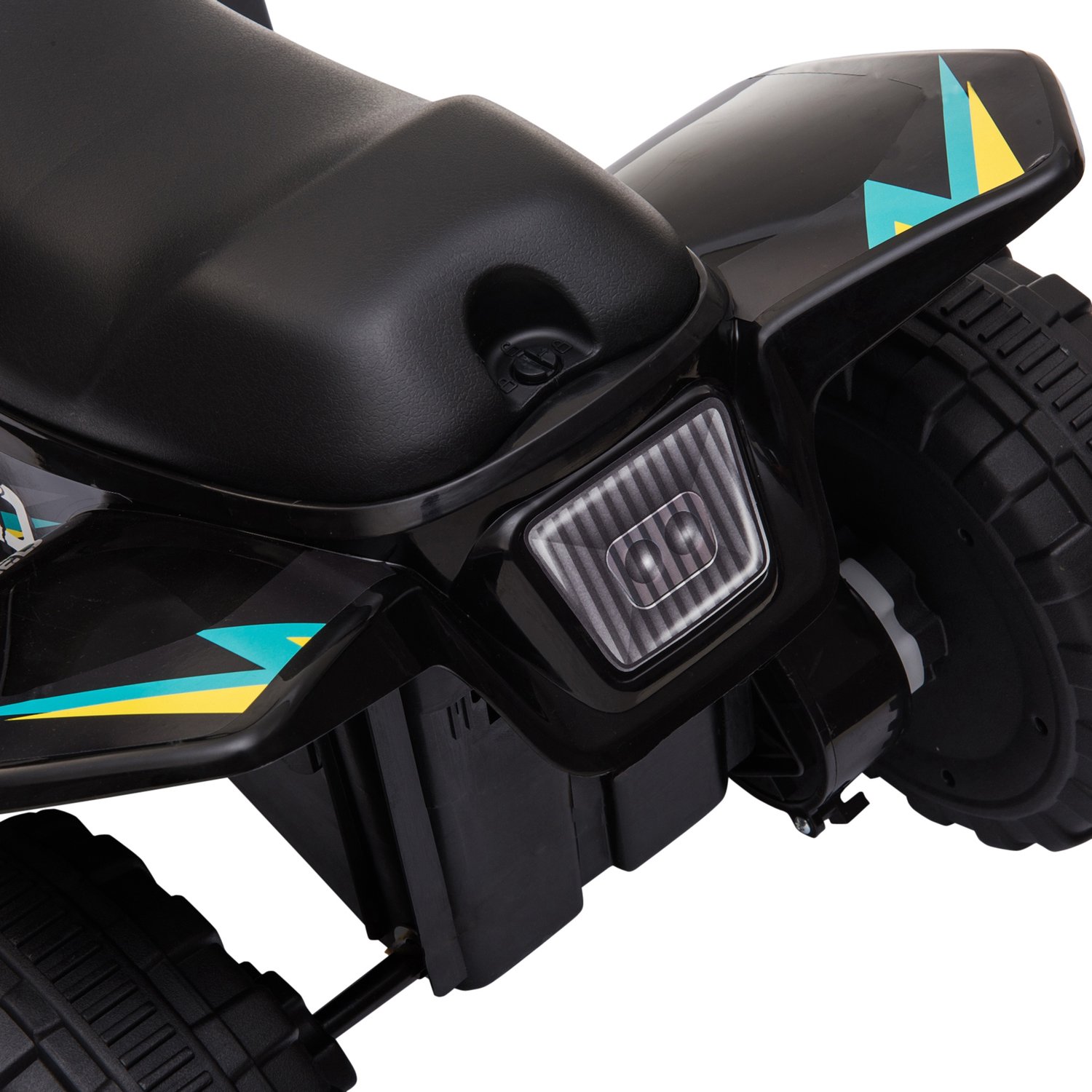 Homona Elektrische quad - Met 6V batterij en voor- en achteruitversnelling - 72 x 40 x 45,5 cm - Zwart
