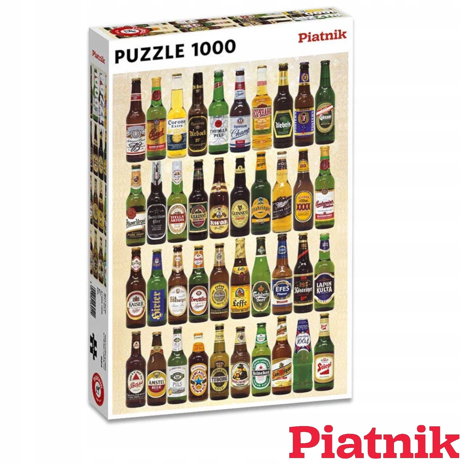 Piatnik Puzzel 1000 Stuk: Wereld Bieren - Plezier voor Iedereen