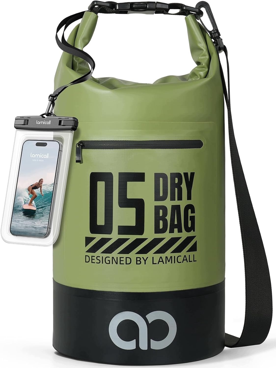 Waterdichte Droge Tas 5L-40L IPX8 met Telefoonhoes & Verstelbare Banden