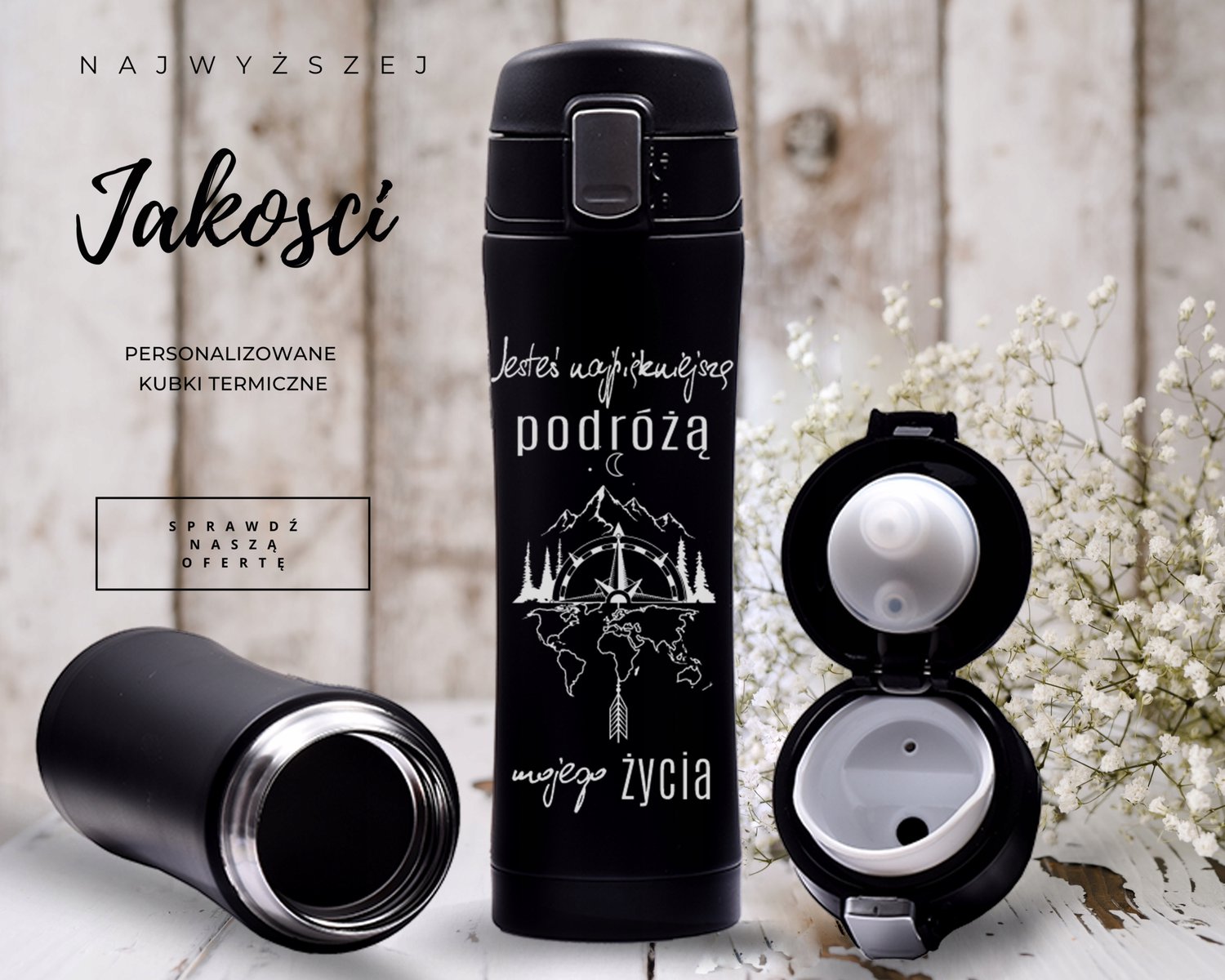 Unieke Thermosbeker met Gepersonaliseerde Gravure - Perfect Cadeau