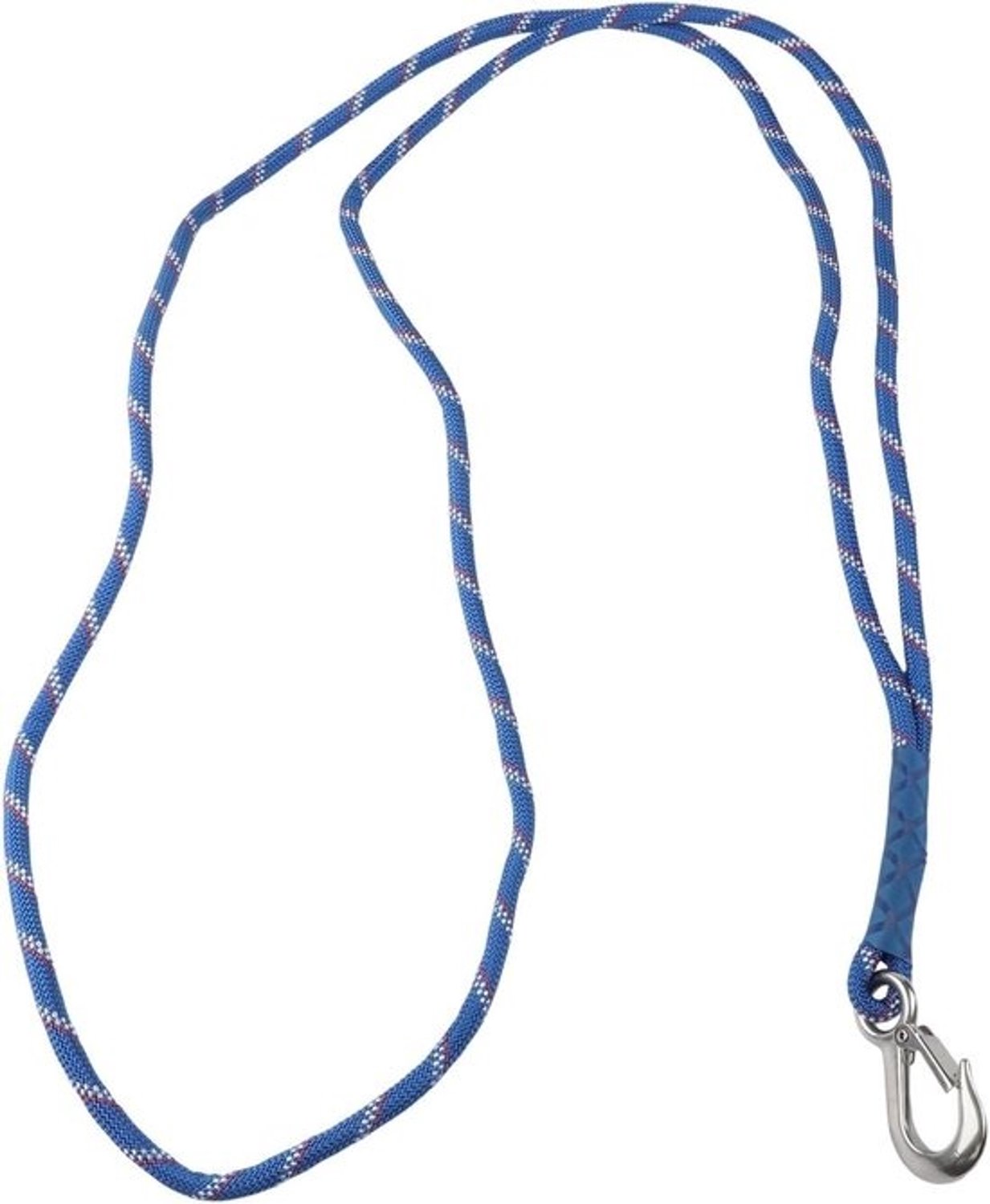 Schommeltouw met karabijnhaak - Bevestigingskabel voor speeltoestel - Buitenspelen - Versterkte uiteinden - 150 cm - Blauw