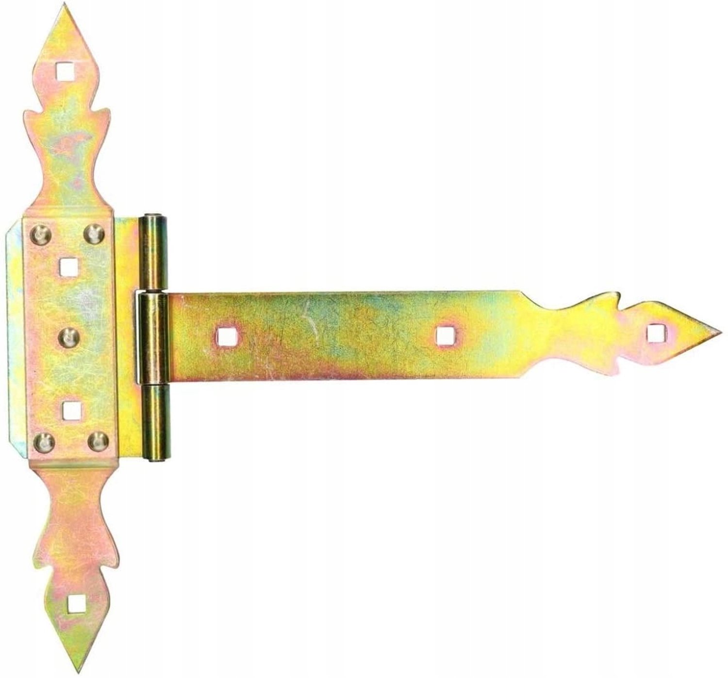 Kruis Houtscharnier 300mm Goud - Deuren, Poorten, Luiken