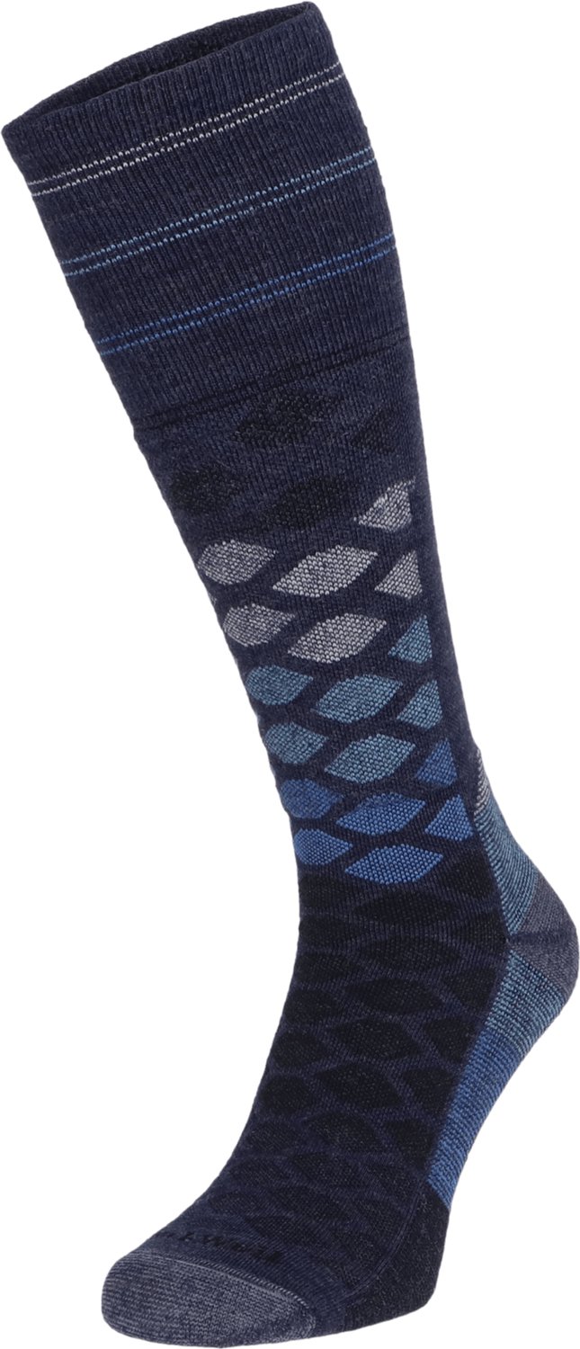 The Edge Medium Heren Skisokken Klasse 1 Merinowol Blauw