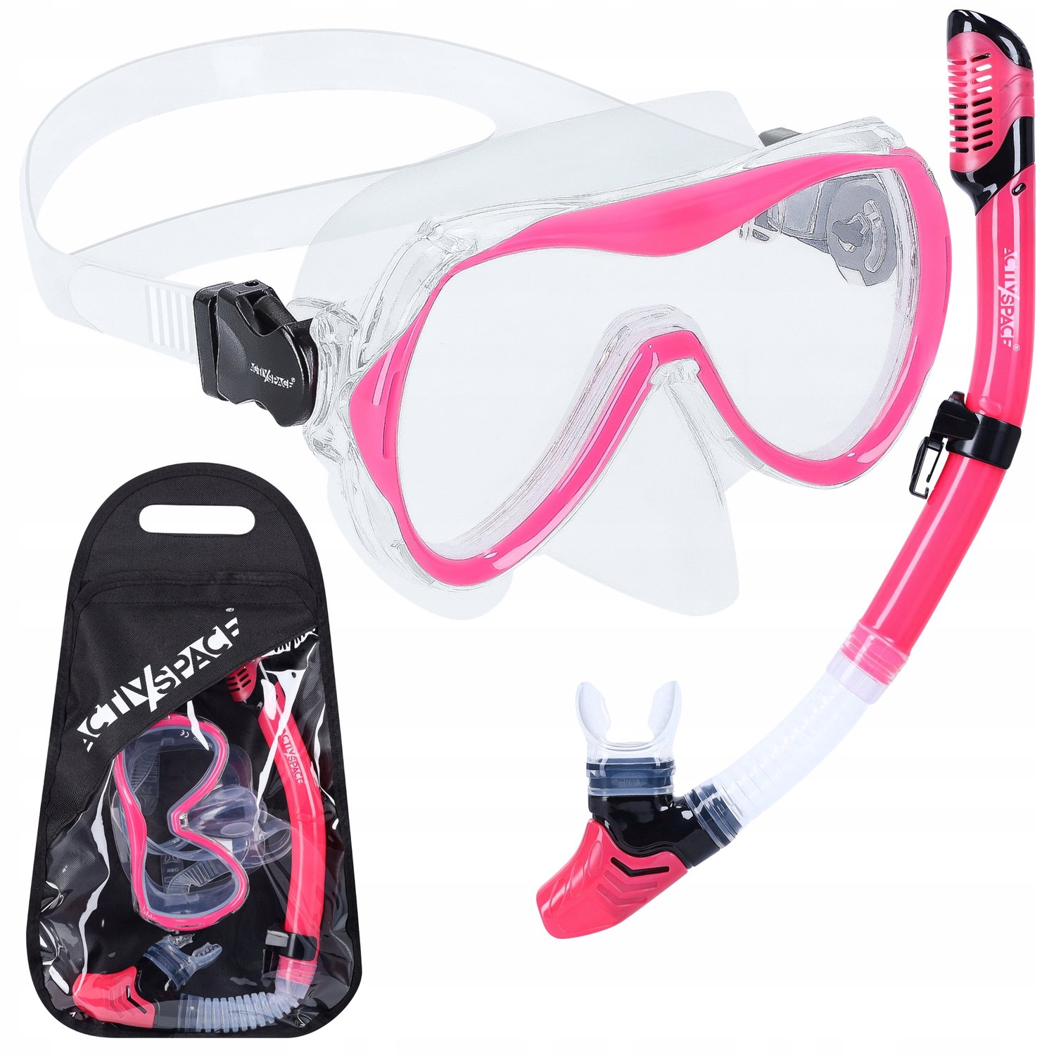 Merkloze Duikset: Masker & Snorkel met Panoramisch Zicht