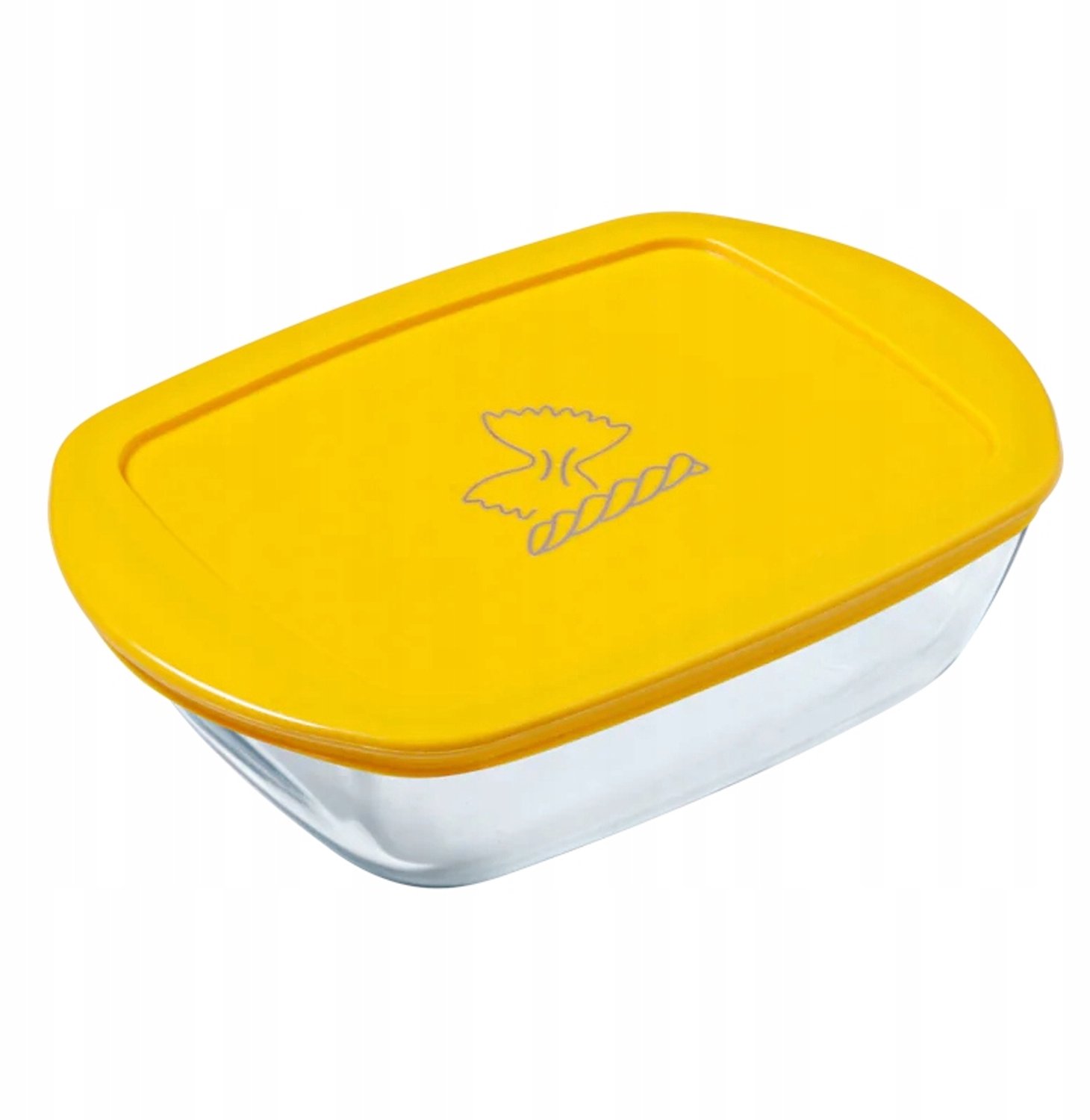 Pyrex Cook & Store Ovenschaal Geel 1.2L 23x15cm met Deksel