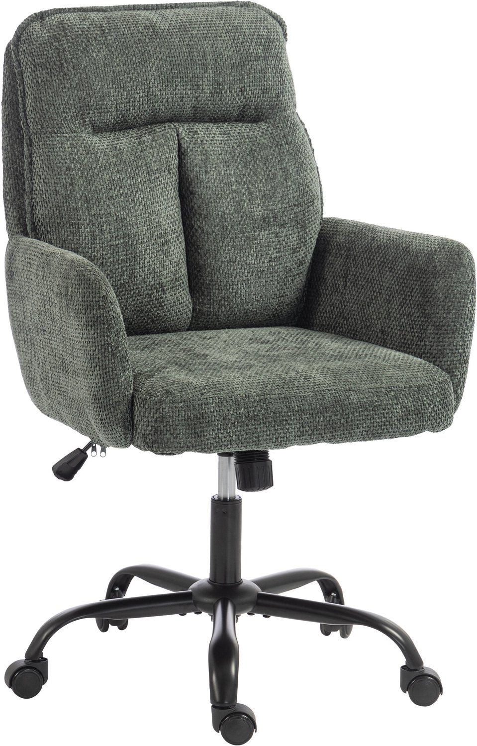 HOMCOM bureaustoel - stof met linnenlook (100% polyester) - 67 x 72 x 103 cm - groen