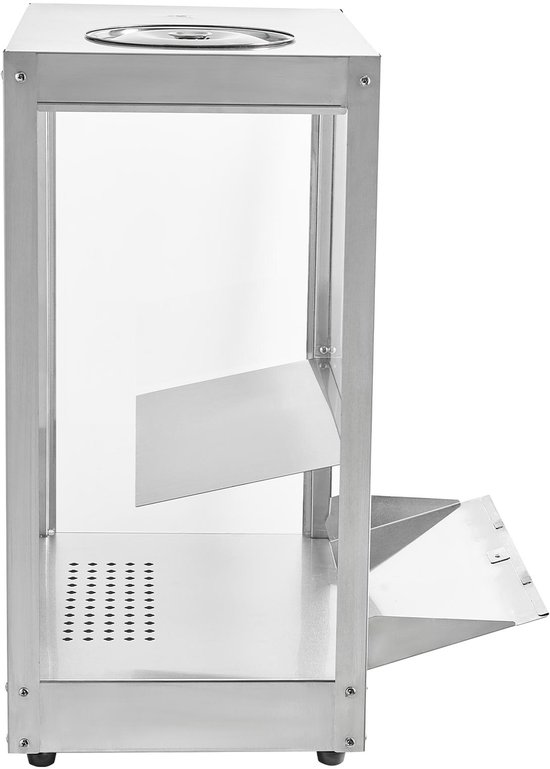 VEVOR Commerciële Nacho Machine 80 L, Elektrische Chip Warmer 300 W met Verwarmingsplaat, Warmtelamp & Deflectorplaat, Roestvrijstalen Nacho Chip Warmer voor Popcorn, Aardappelchips en Pindachips — afbeelding 2