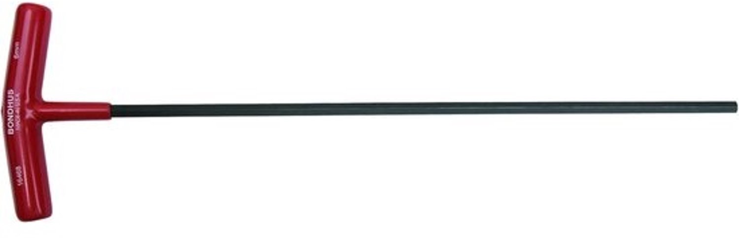 Inbussleutel T-greep - Zeskantsleutel - Schroeven vastzetten - Ergonomische handgreep - 4 mm, 356 mm - Meerkleurig