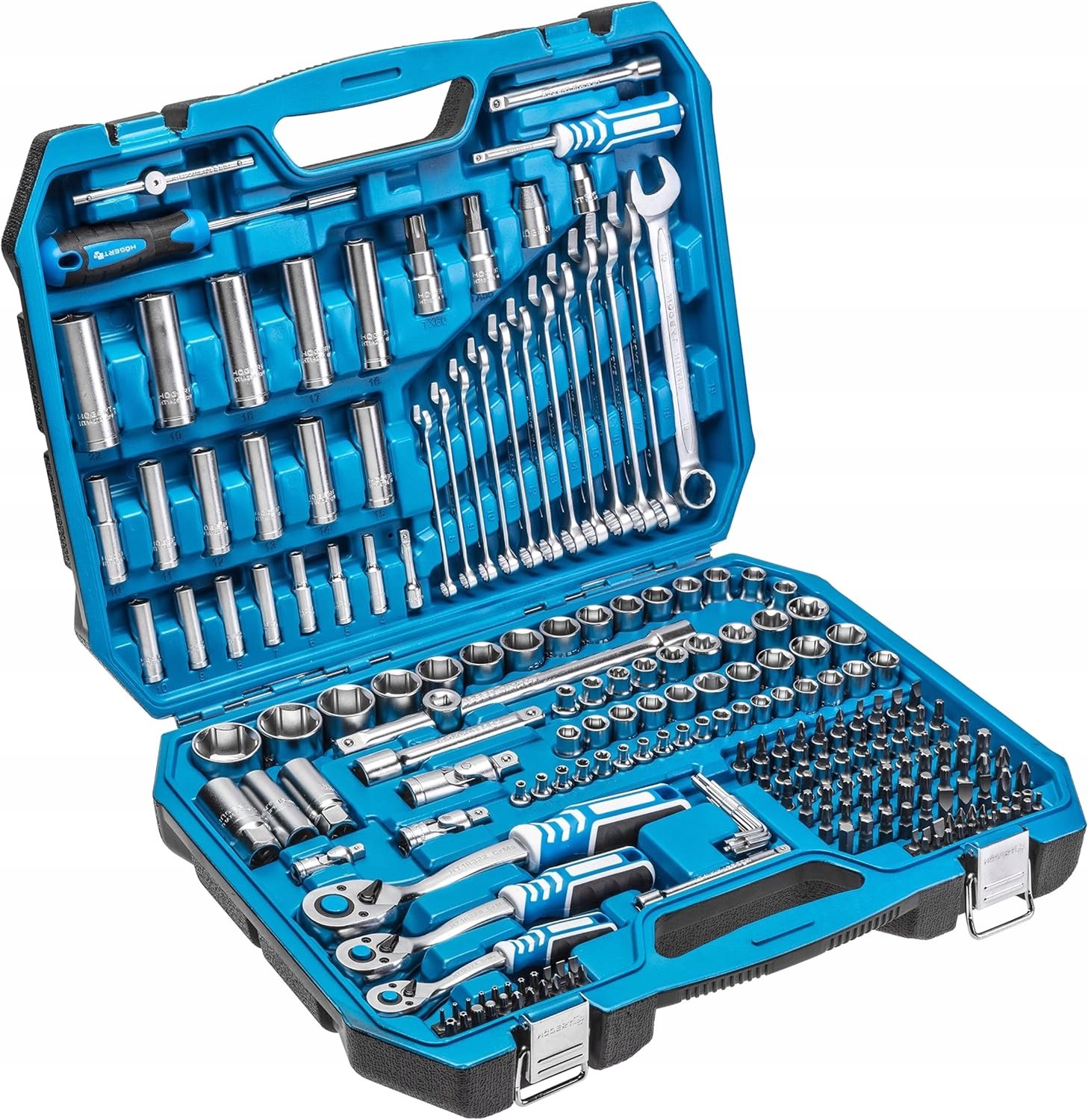 222-delig Gereedschapset in Koffer - Complete Werkplaatsuitrusting