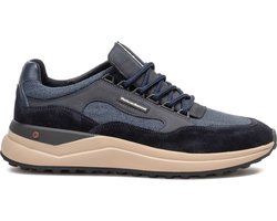 Floris Van Bommel Sfm-10235 De Trikker Sneakers - Textiel - Heren - Blauw - Maat 45⅓