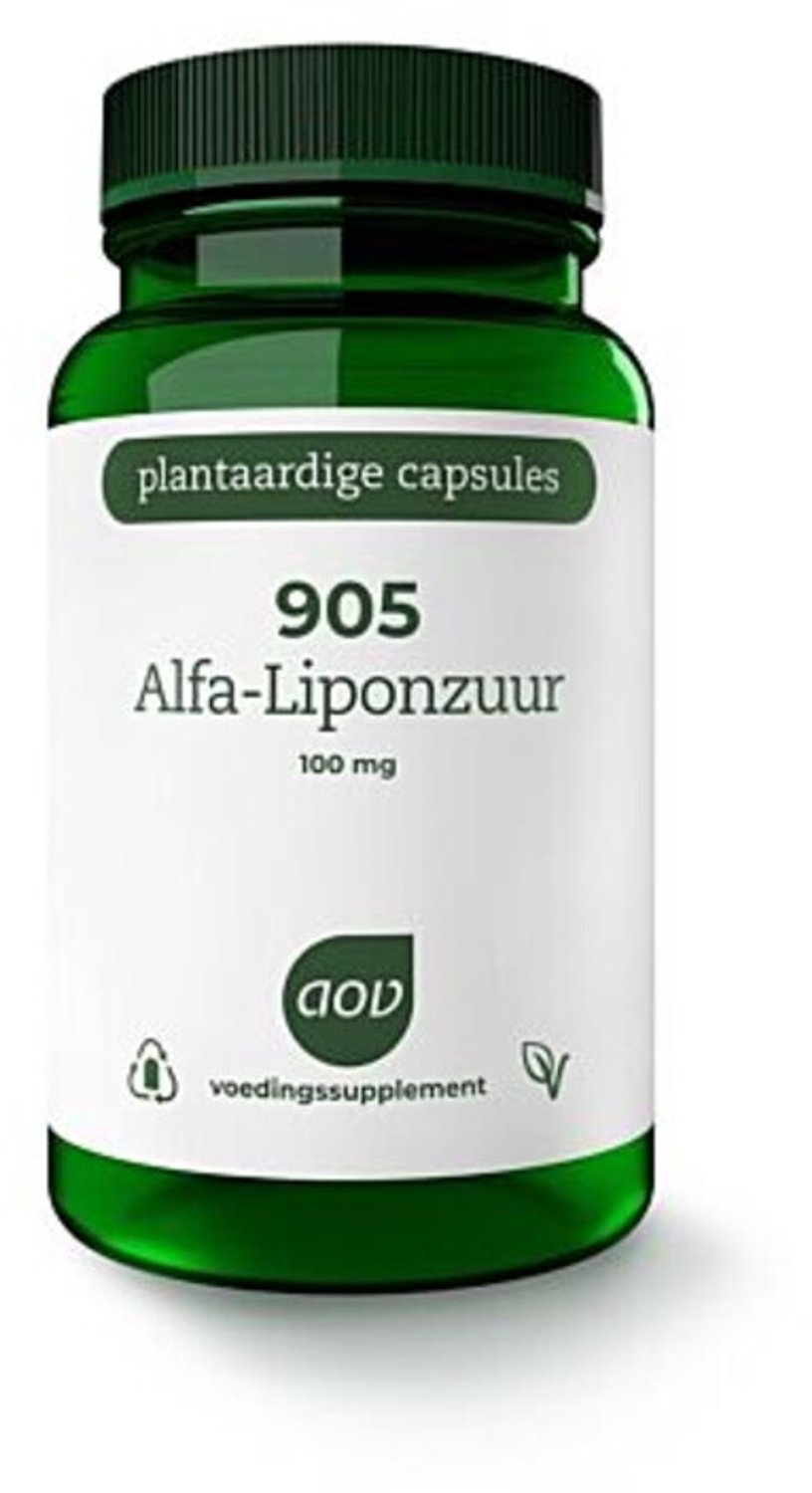 AOV - 906 Alfa-liponzuur Forte - 2 x 60 vegacapsules - Voordeelverpakking