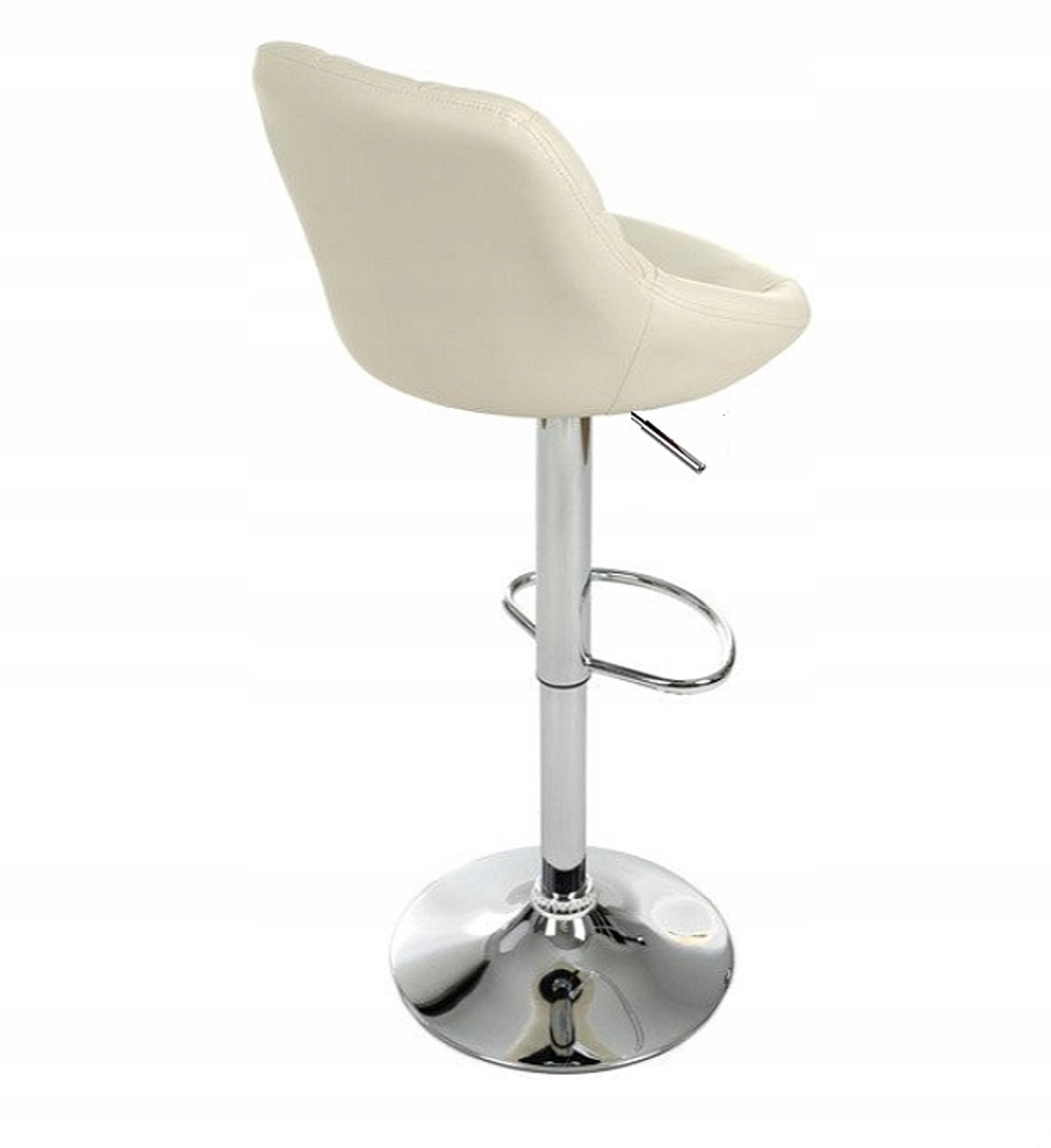 Barstoel ORIO Beige Kunstleer - Verstelbaar & Draaibaar - 108 cm