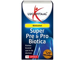 Lucovitaal Super Pre & biotica supplementen 120 Miljard Bacteriën 14 capsules - 14 stuks