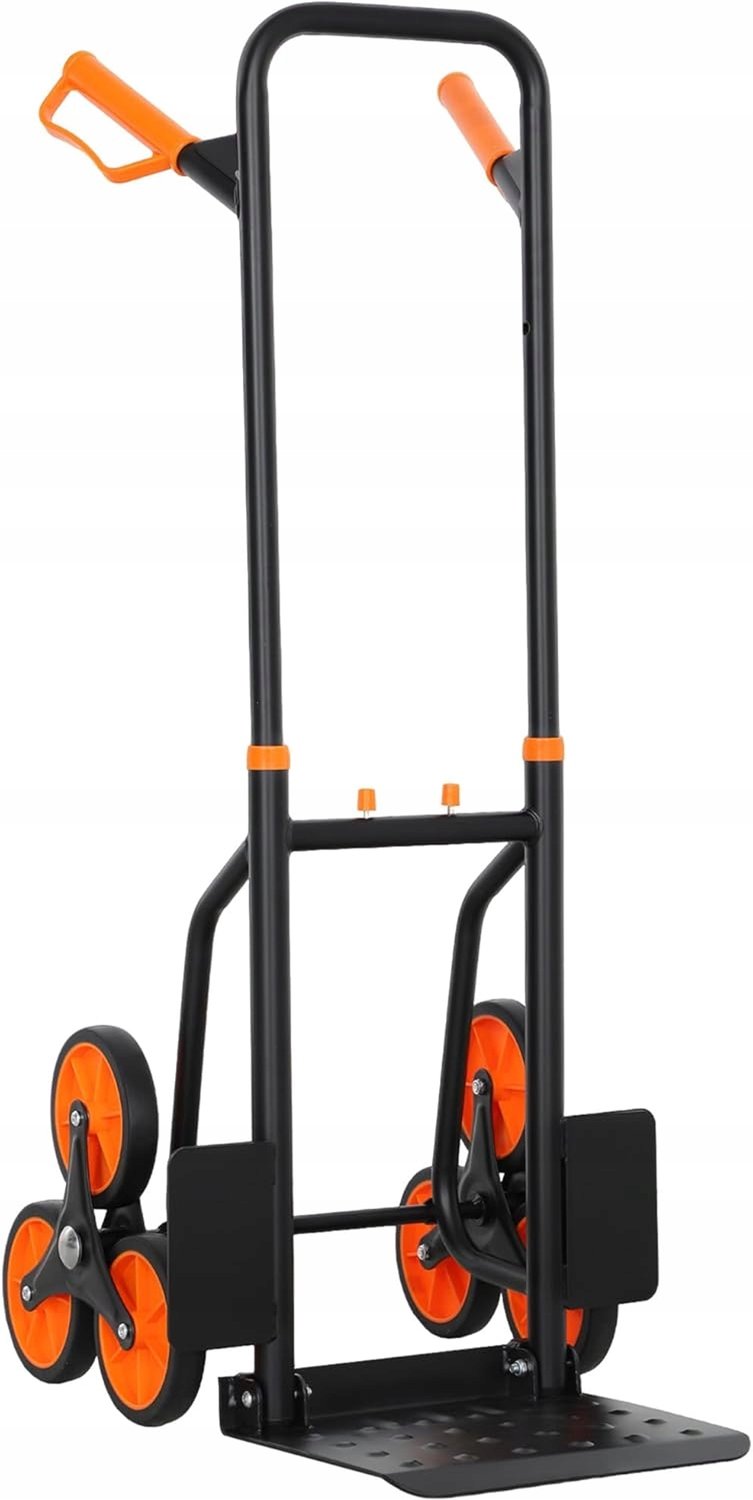 6-Wiel Transportkar voor Trappen - 120kg Staal