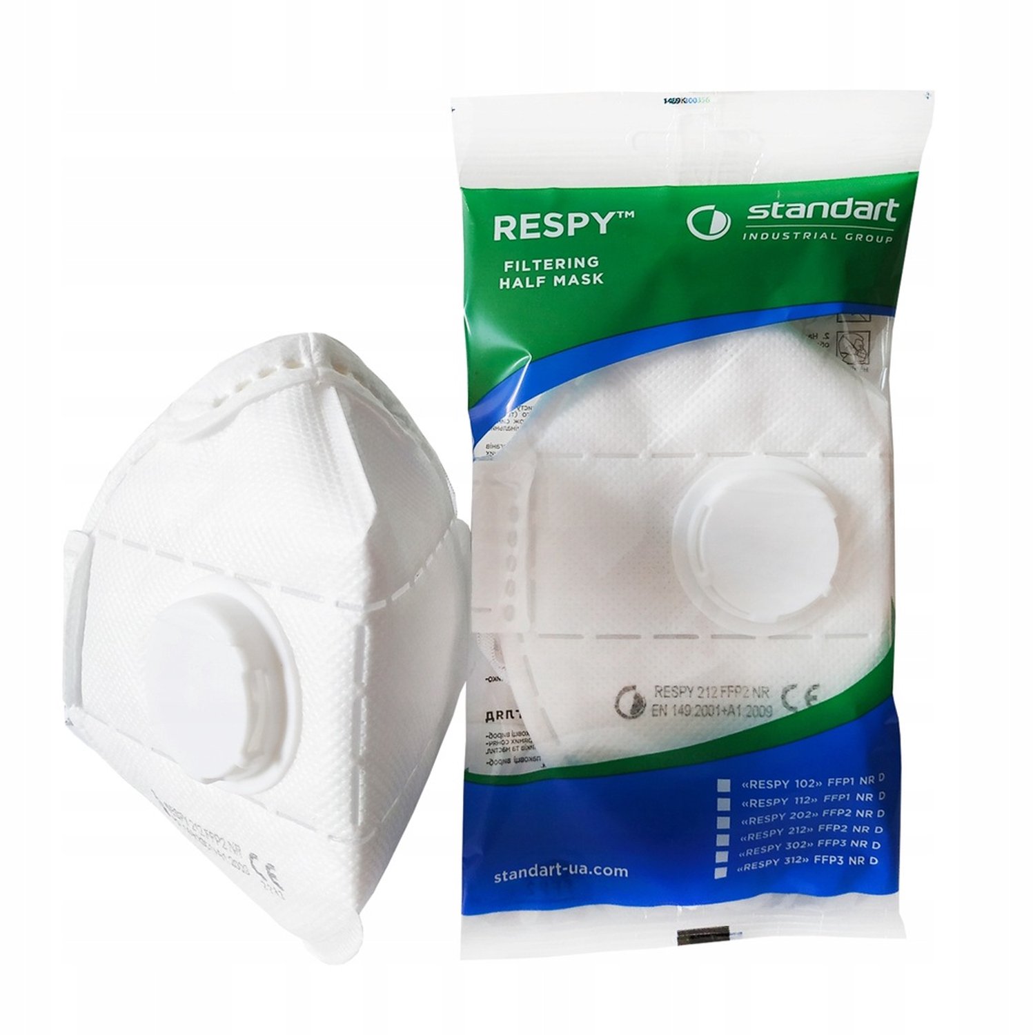FFP2 Halfmasker met Ventiel - 10 Stuks