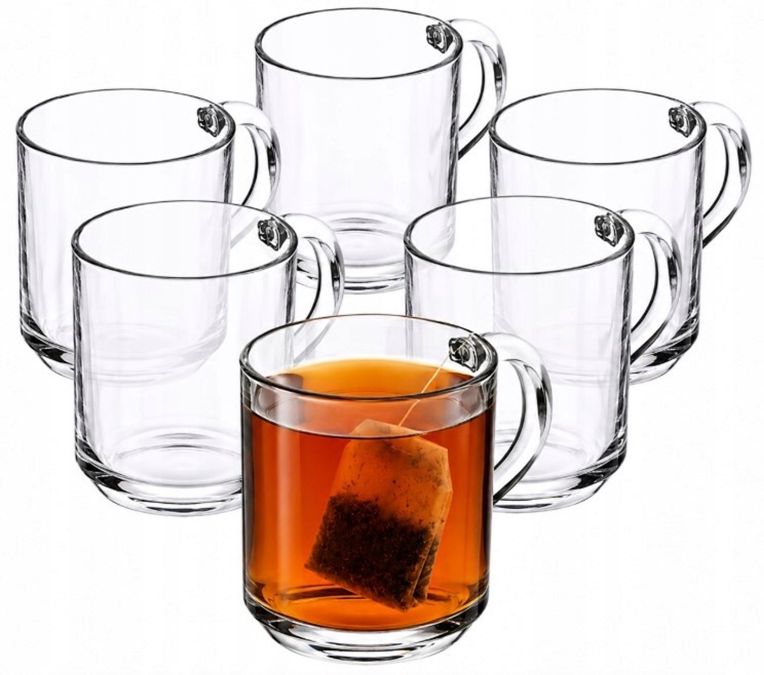 Set van 6 glazen voor warme en koude dranken, 240 ml