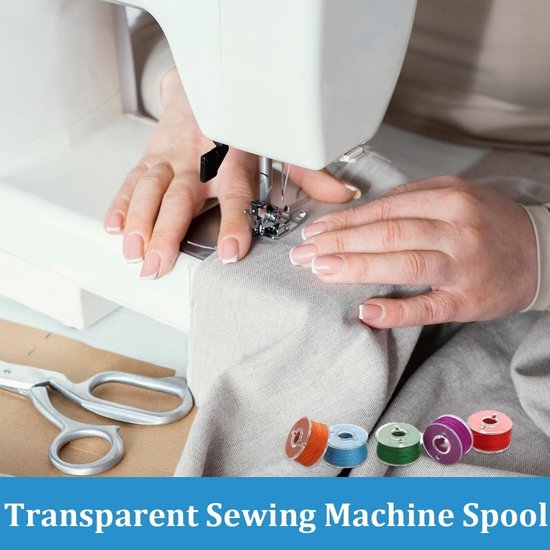 Set van 40 transparante spoelen voor naaimachines - Geschikt voor diverse merken zoals Singer, Janome en meer, ideaal voor naaiprojecten en hobby's — afbeelding 4