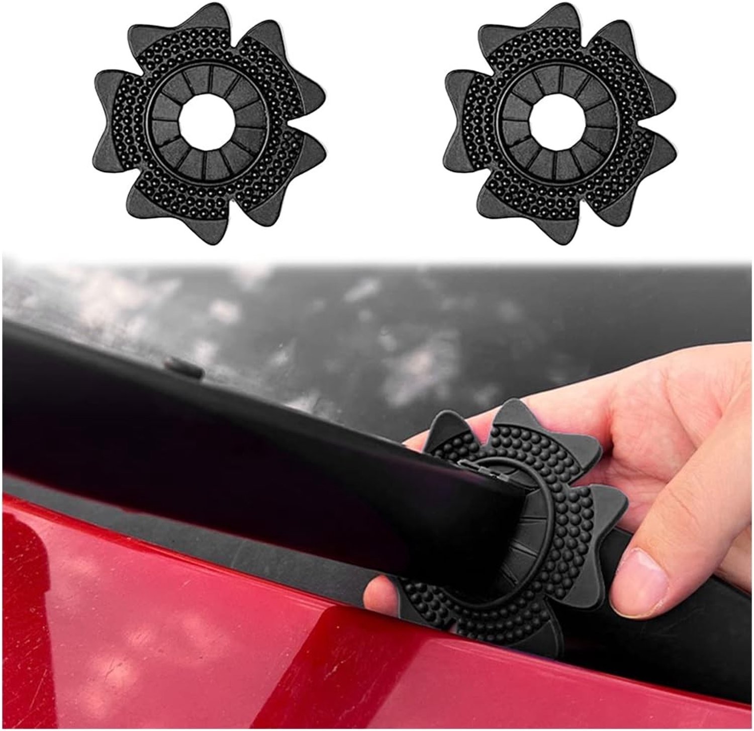 Set van 2 Beschermhoezen voor Autoruitenwissers, Silicone Bescherming voor Wisserarmen, Waterdichte Wiper Cover en Bescherming tegen Weerselementen