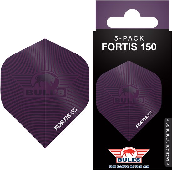 Bull's Flights Fortis 150 nr.2 Purple 5 Pack van Bull's — afbeelding 2