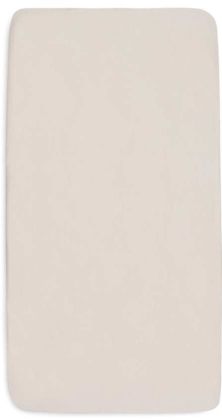 Beige jersey hoeslaken voor boxmatras, 75x95cm, van Jollein.