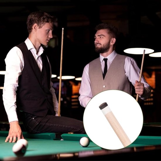 Biljartkeu Punten 20 Stuks - Rundleder 13mm - Vervangingsset - Biljartaccessoires - Snooker Tips - Handige Opberging - Keutips — afbeelding 3