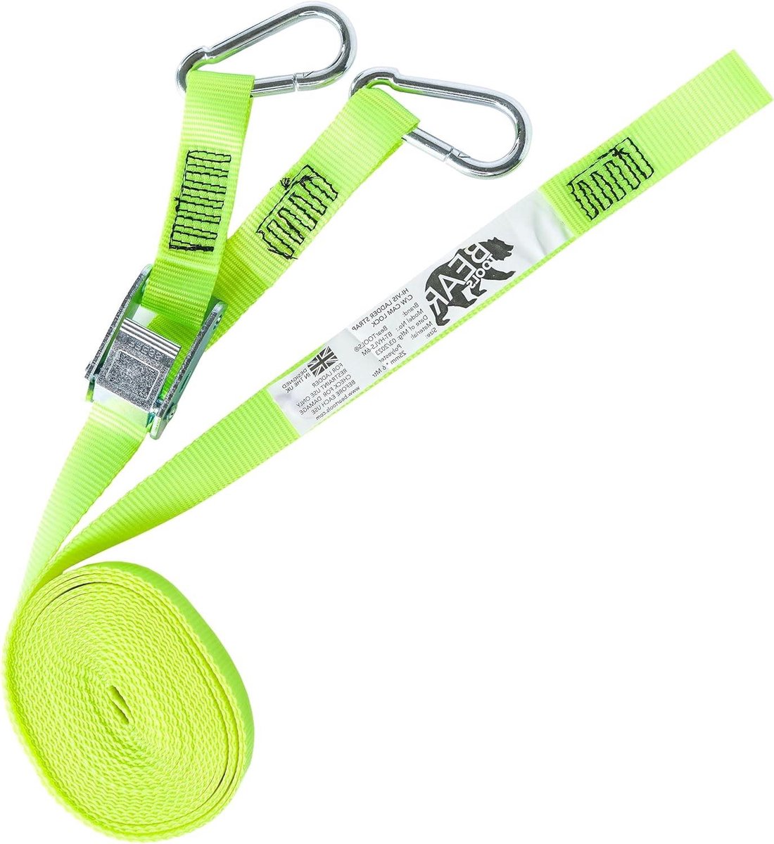 Ladder Stabilisator - Veiligheidsgordel - Veilig werken - Nokkengesp Systeem - 6 meter - Zwart