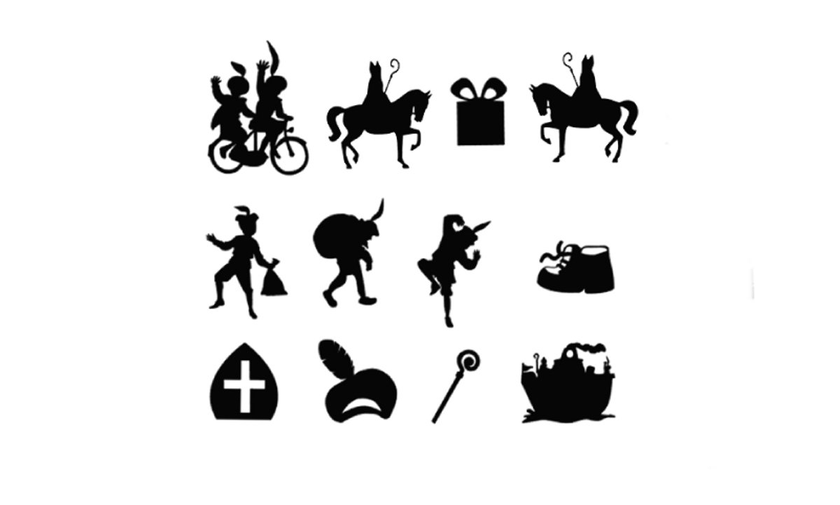 Sinterklaas raamstickers