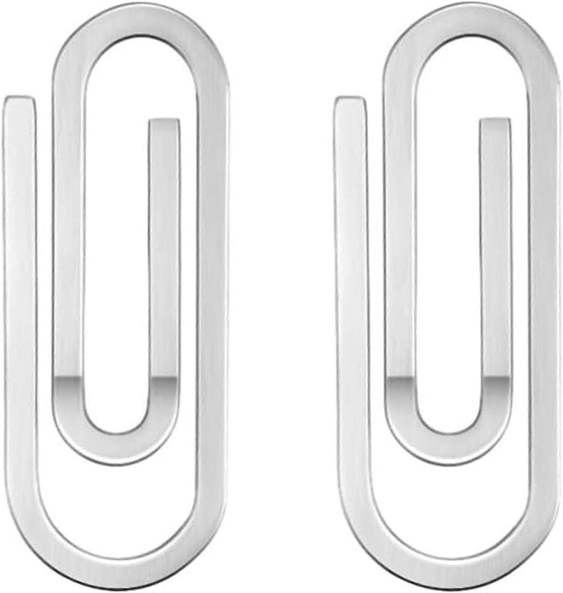 Stijlvolle RVS Geldclips voor Mannen - Handige Paperclips voor Kantoor en School, Ideaal voor Cash en Documenten