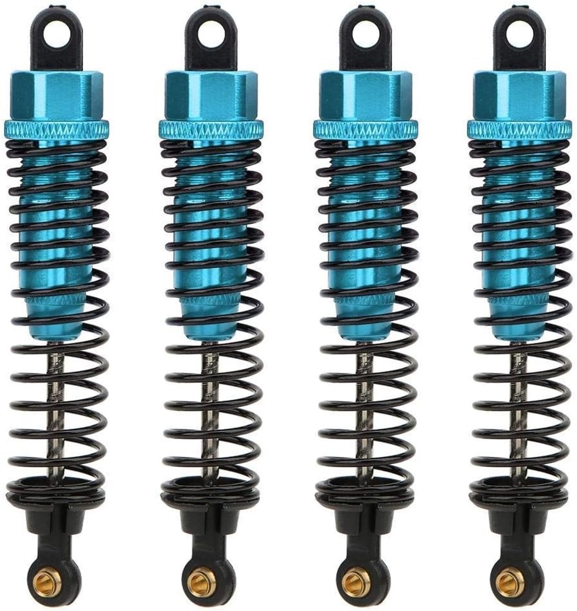 4 Stuks RC Auto Schokdempers, Aluminium Hydraulische Schokdempers Geschikt voor HSP 1/10 Modellen, Verbeterde Prestaties en Duurzaamheid