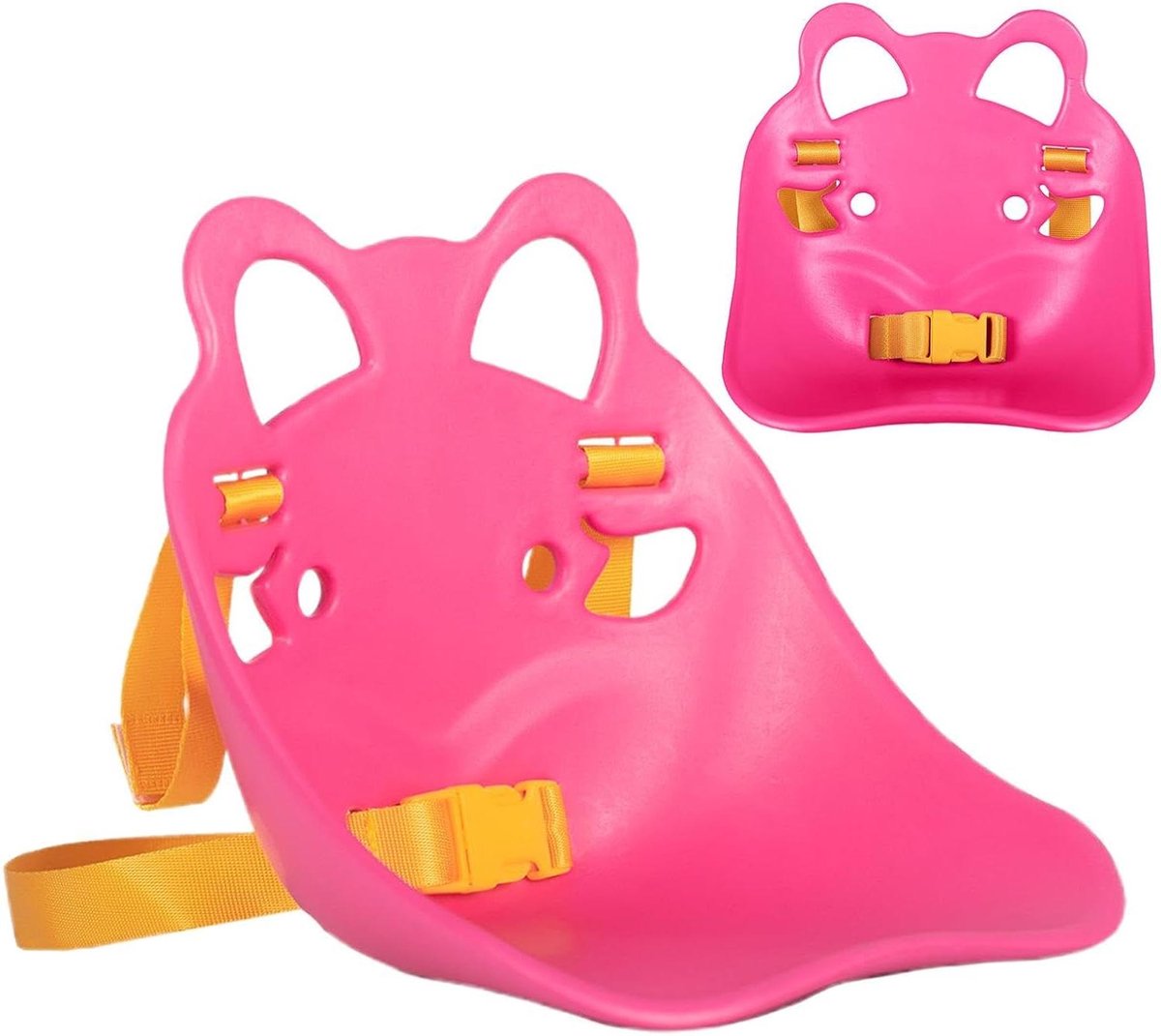 Poppenzitje Kinderfiets - Accessoire Fiets - Rollenspel Stimuleren - Veiligheidsgordel Inclusief - 17 x 19.5 cm - Roze