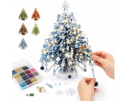 DIY Kralen Kerstboom Knutselpakket - Kralenset - Kerstmis Kralen Set - Kerstversieringen - Vakantiecadeaus -Bureaudecoratie - 3D kerstboom van kristallen kralen - Kerstkristalknutselpakketten voor volwassenen - Ideaal voor decoratie en als cadeau
