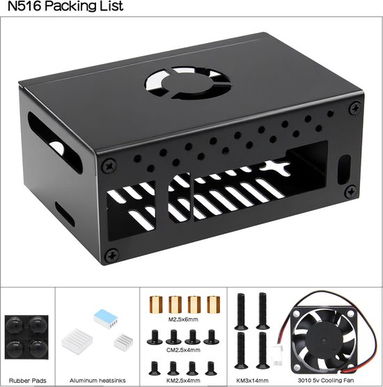 Metalen Behuizing - Mini Computer Case - Bescherming Componenten ...