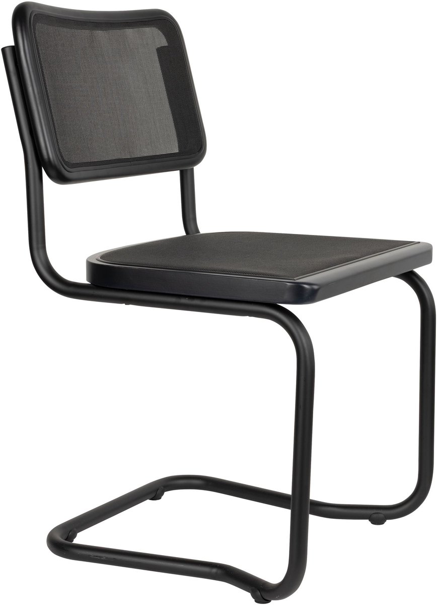 Dutchbone Carree Eetkamerstoelen Zwart - Set van 2
