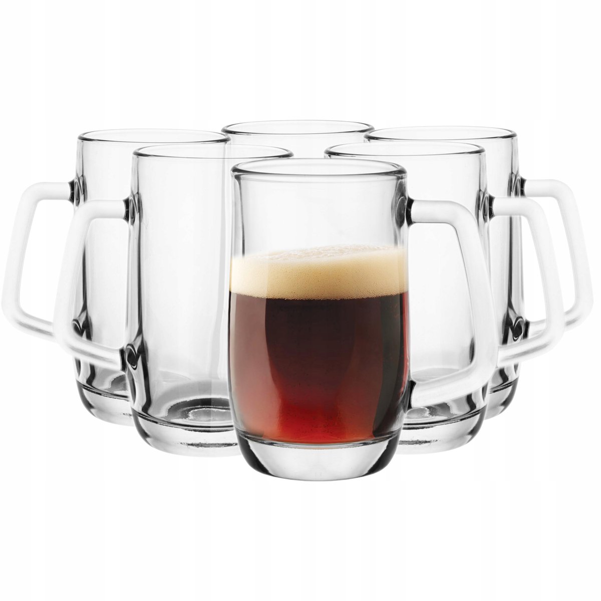 Glasmark Bierkruiken Set van 6 - 300ml - Glas