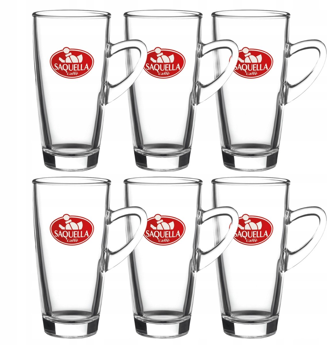6x Glazen Latte Macchiato Bekers 320 ml