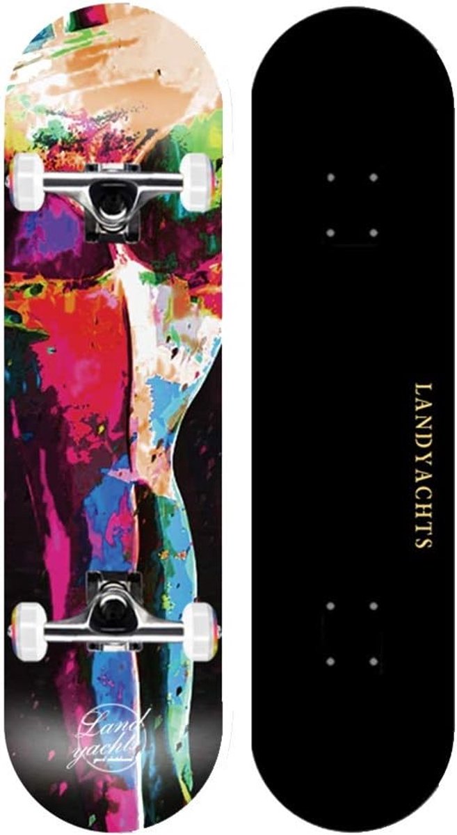 Longboard Skateboard Beginners Board Outdoor Cruising Dubbele Kicktail 31 x 8 Inch Optioneel