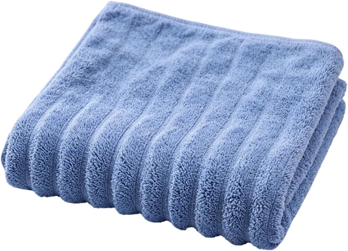 Badhanddoeken - Douchedoeken - Dagelijks gebruik - Efficiënte vochtregulering - 35x75cm - Blauw