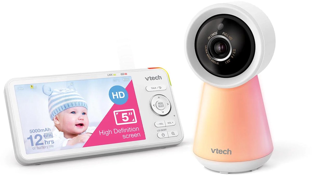 VTech RM5756HD Smart video babyfoon met camera - 5 inch Scherm - 1080p Full HD thumbnail 5