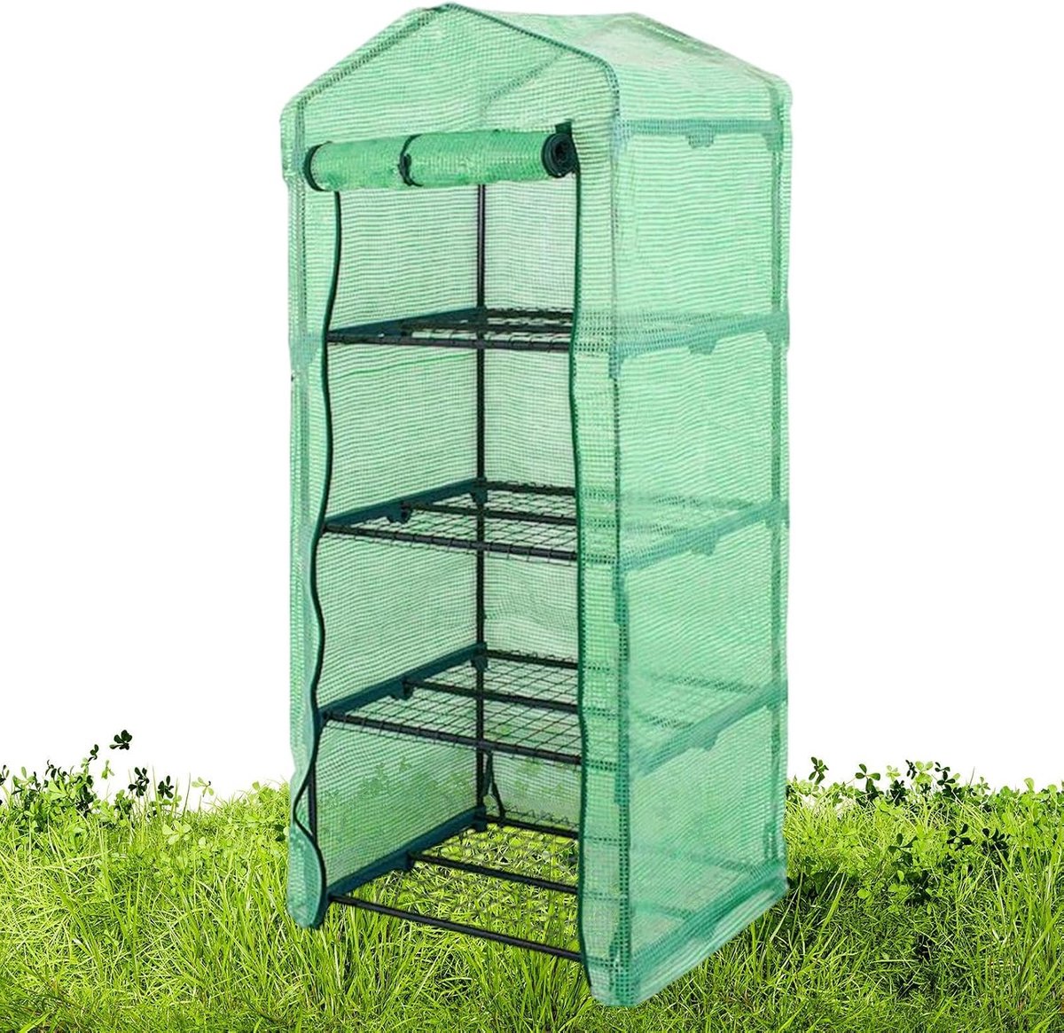Broeikas Afdekking - Tuinbeschermer Plantenhuis - Planten Kweken - UV-bestendig PVC - 158 x 68 x 49 cm - Groen