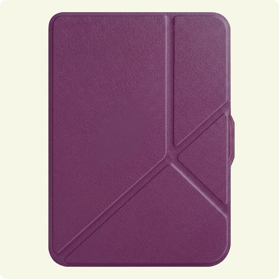 Hoes Geschikt voor Kobo Clara HD - E-reader Bescherm Hoesje Case Sleep Cover Trifold - Hoes Geschikt voor Kobo Clara HD Hoesje - Paars — afbeelding 5