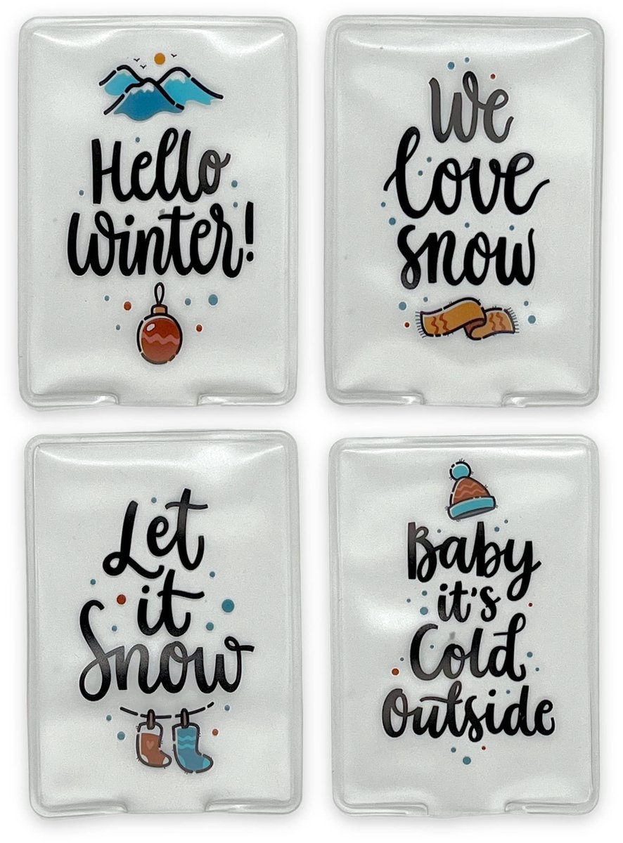 Dailygoods- Handwarmers herbruikbaar - Set van 4 - Zakwarmers