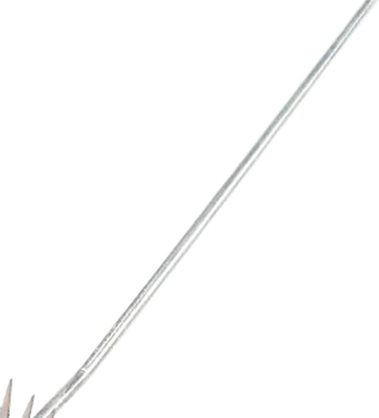Onkruidsteker Roestvrij Staal - Handgereedschap Tuin - Onkruid Verwijderen - Ergonomische Lange Handgreep - 49.5 cm - Zilver — afbeelding 5