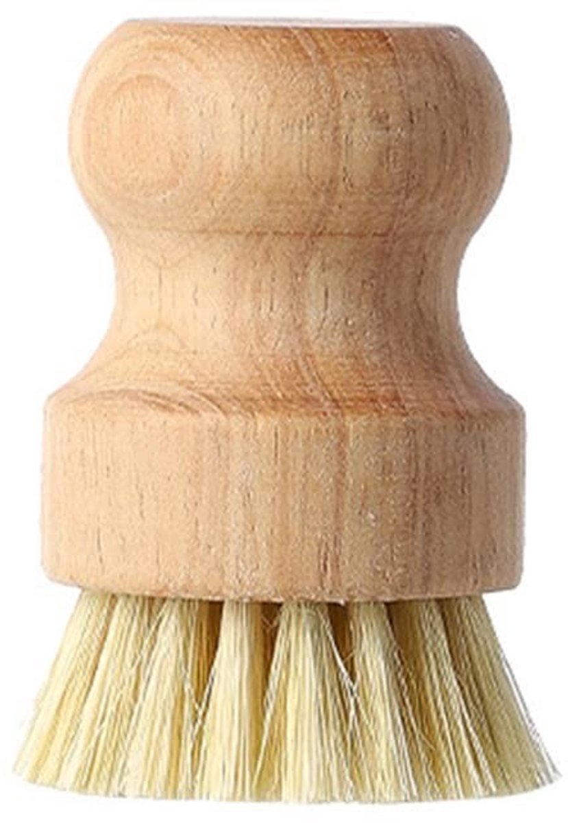 Dailygoods- Afwasborstel Hout - Keukenborstel - Ergonomisch Design - Bamboe Handgreep - Kokos/Sisal Vezels - Ideaal voor Dagelijks Gebruik