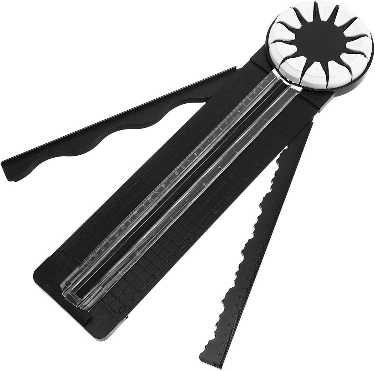 Papier Snijmachine - Trimmer Snijder - Creatief Knipwerk - Precisie Snijden - 46.8 x 12.3 cm - Zwart