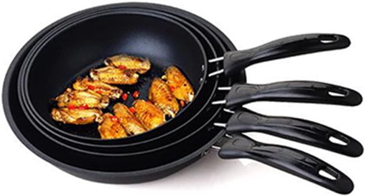 Mini Antiaanbakpan Koekenpan Omeletpan Maaltijd Voor Één Vaatwasserbestendig 16 cm Zwart
