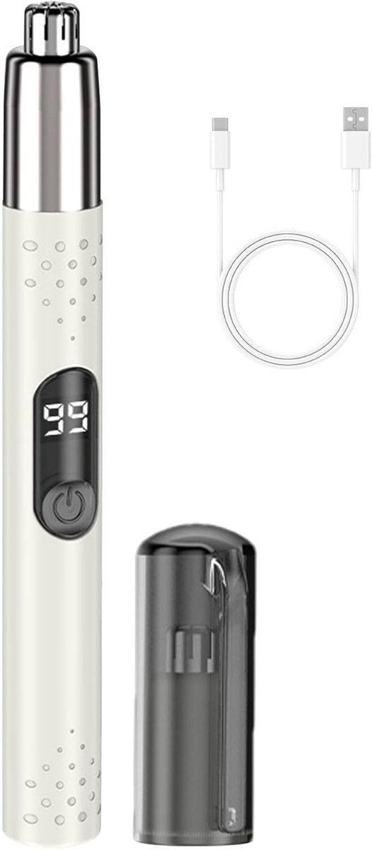 Neus Haren Trimmer - Gezichts Haar Trimmer - Persoonlijke Verzorging - Stille Motor - 15.4x17cm - Wit