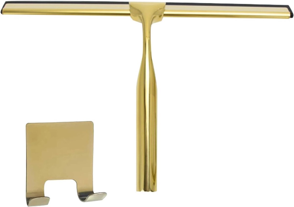 Waterwisser Douche - Glasreiniger - Streeploos Reinigen - Antislip Handgreep - 25.7 cm - Zilver