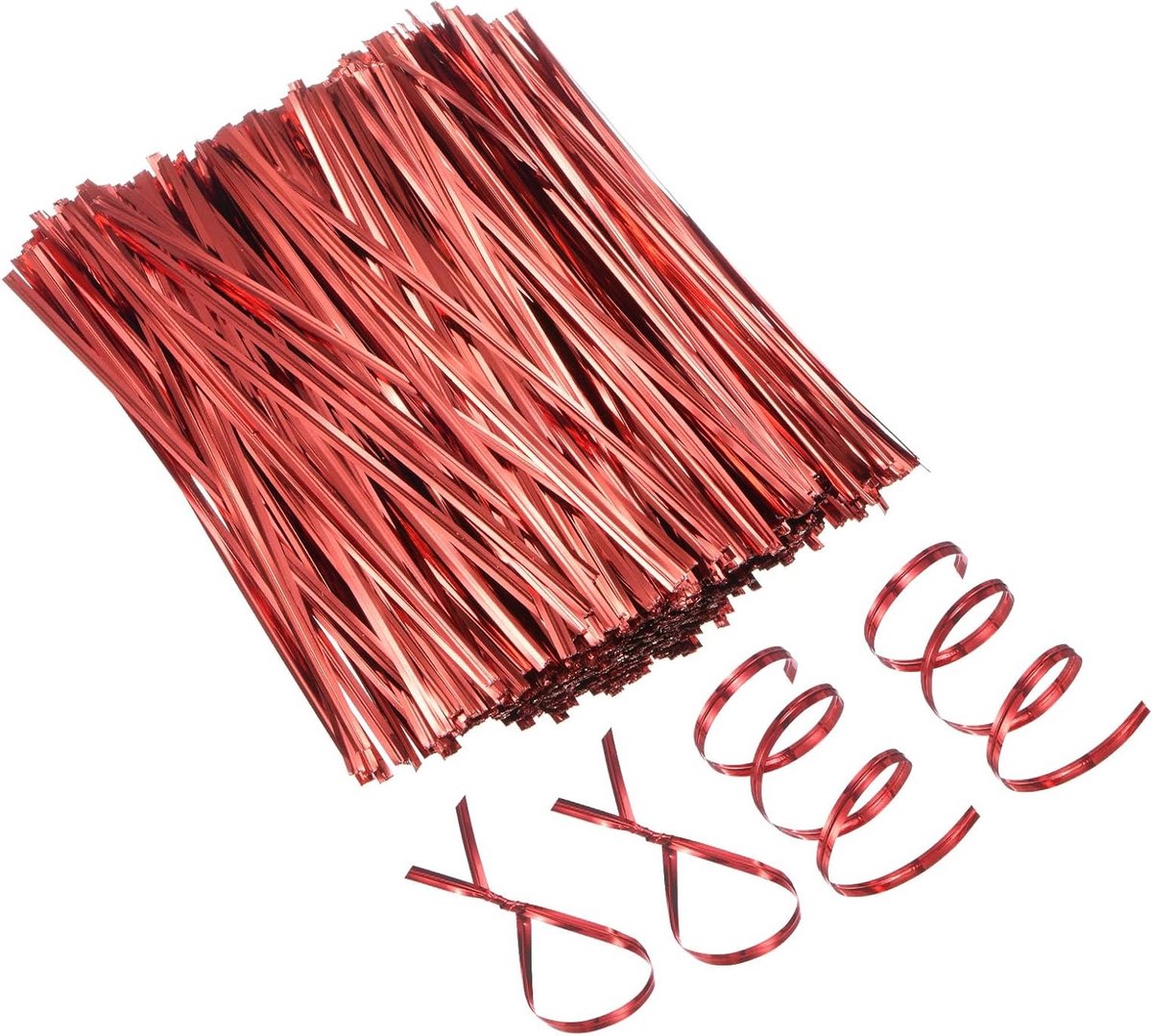 800 Stuks Metalen Twist Ties van 15 cm voor Kerst, Feestdecoratie, Tuinplanten en Cadeauverpakking - Herbruikbare Twist Touwtjes in Rood