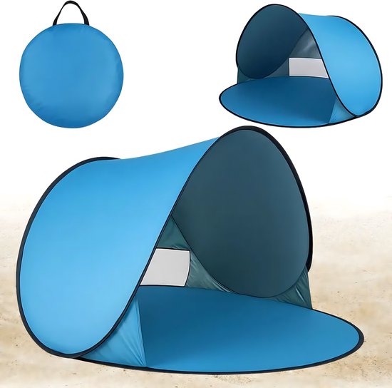 Pop-Up Strandtent / Windscherm - Automatisch Zelfopzettend - Grote Strand- en Tuintent - Snel Opvouwbaar van POP — afbeelding 5